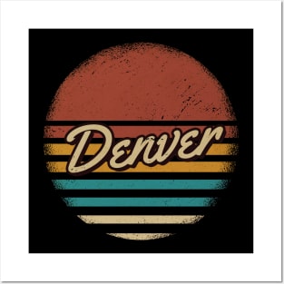 Denver Vintage Text Posters and Art